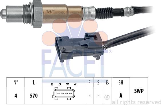 FACET 10.8318 - Lambda zonde www.autospares.lv