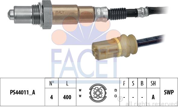 FACET 10.8330 - Lambda zonde autospares.lv