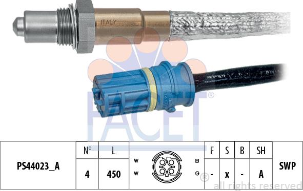 FACET 10.8324 - Lambda zonde www.autospares.lv