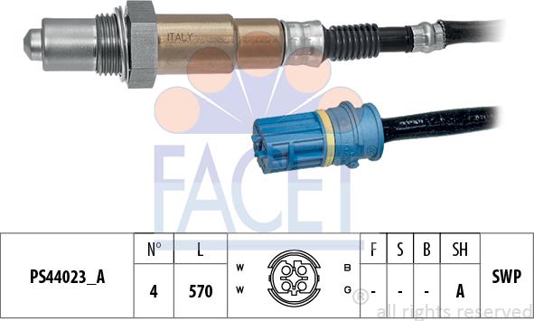 FACET 10.8323 - Лямбда-зонд, датчик кислорода www.autospares.lv