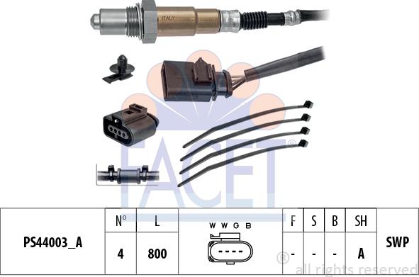 FACET 10.8243 - Lambda Sensor www.autospares.lv