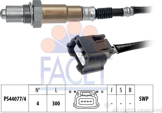 FACET 10.8200 - Лямбда-зонд, датчик кислорода www.autospares.lv