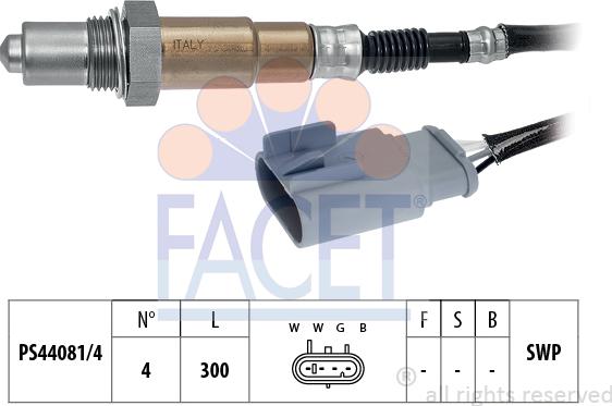 FACET 10.8215 - Lambda zonde www.autospares.lv