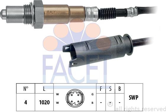 FACET 10.8213 - Lambda Sensor www.autospares.lv