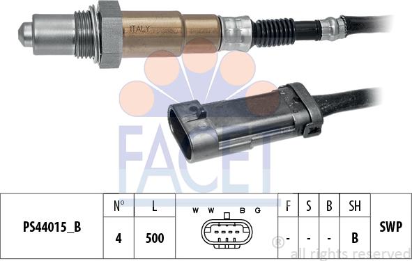 FACET 10.8280 - Lambda zonde www.autospares.lv