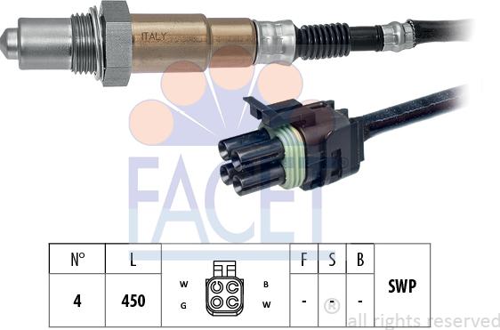 FACET 10.8232 - Lambda zonde www.autospares.lv