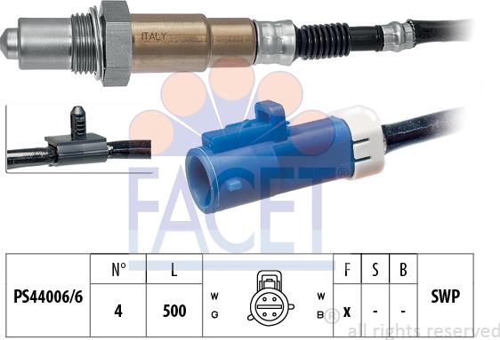 FACET 10.8229 - Lambda zonde www.autospares.lv