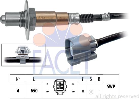 FACET 10.8223 - Лямбда-зонд, датчик кислорода www.autospares.lv