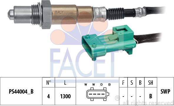 FACET 10.8222 - Lambda Sensor www.autospares.lv