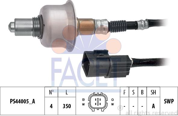 FACET 10.8276 - Лямбда-зонд, датчик кислорода www.autospares.lv