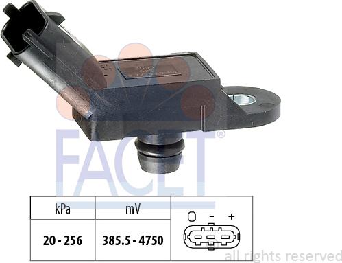 FACET 10.3055 - Gaisa spiediena devējs, Augstuma regulēšana www.autospares.lv