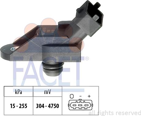 FACET 10.3014 - Gaisa spiediena devējs, Augstuma regulēšana www.autospares.lv