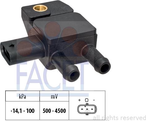 FACET 10.3389 - Gaisa spiediena devējs, Augstuma regulēšana www.autospares.lv