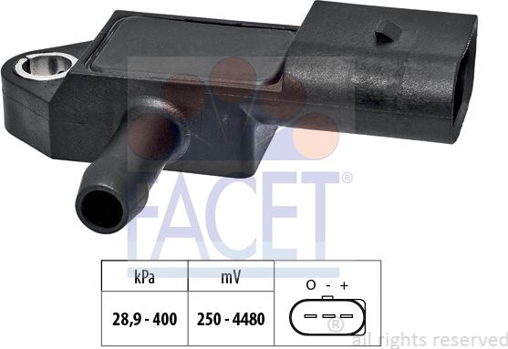 FACET 10.3327 - Gaisa spiediena devējs, Augstuma regulēšana www.autospares.lv