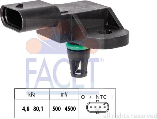 FACET 10.3241 - Gaisa spiediena devējs, Augstuma regulēšana www.autospares.lv