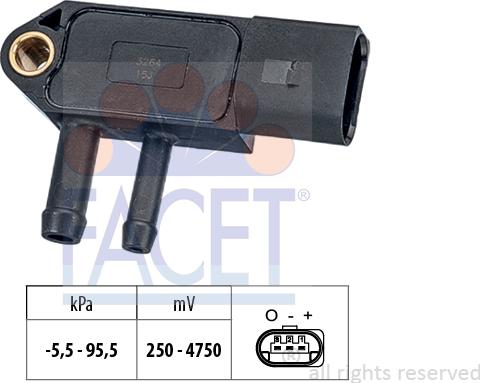 FACET 10.3264 - Gaisa spiediena devējs, Augstuma regulēšana www.autospares.lv