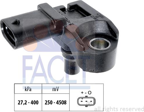 FACET 10.3210 - Gaisa spiediena devējs, Augstuma regulēšana www.autospares.lv