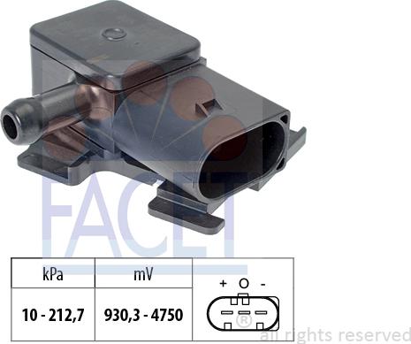 FACET 10.3283 - Gaisa spiediena devējs, Augstuma regulēšana www.autospares.lv