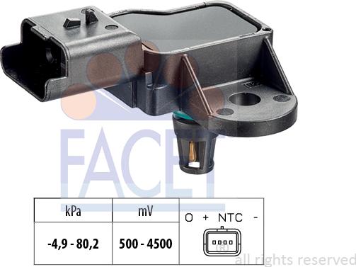 FACET 10.3270 - Gaisa spiediena devējs, Augstuma regulēšana www.autospares.lv