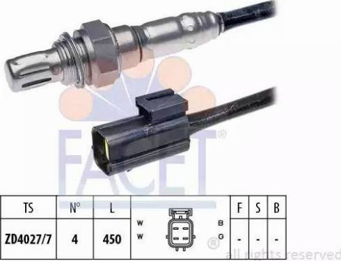 FACET 10.7990 - Лямбда-зонд, датчик кислорода www.autospares.lv