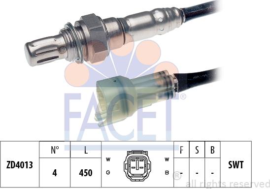 FACET 10.7911 - Лямбда-зонд, датчик кислорода www.autospares.lv