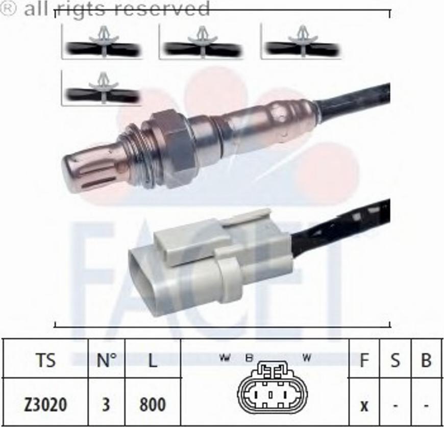 FACET 107551 - Lambda zonde autospares.lv