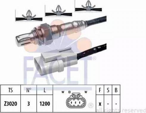 FACET 107552 - Lambda zonde www.autospares.lv