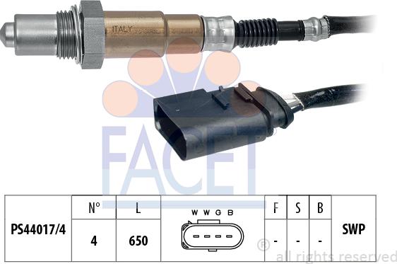 FACET 10.7585 - Лямбда-зонд, датчик кислорода www.autospares.lv