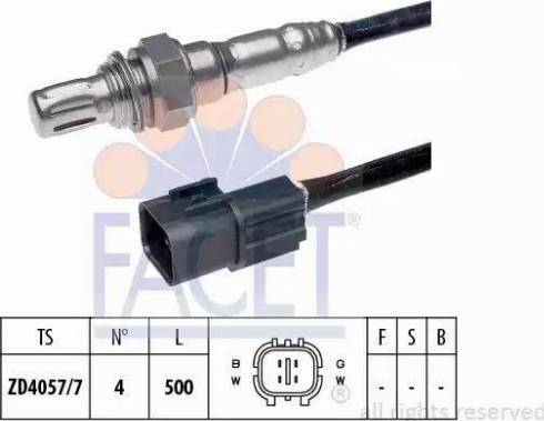 FACET 10.7531 - Лямбда-зонд, датчик кислорода www.autospares.lv