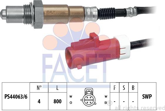 FACET 10.7609 - Lambda zonde www.autospares.lv