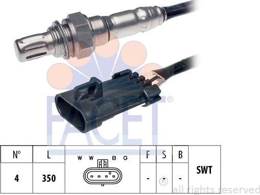 FACET 10.7602 - Lambda zonde www.autospares.lv