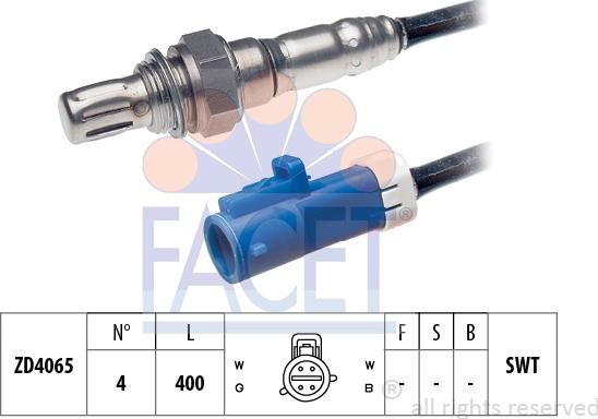 FACET 10.7607 - Lambda Sensor www.autospares.lv