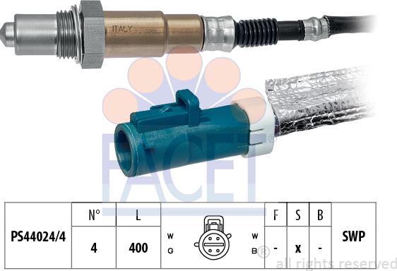 FACET 10.7685 - Лямбда-зонд, датчик кислорода www.autospares.lv