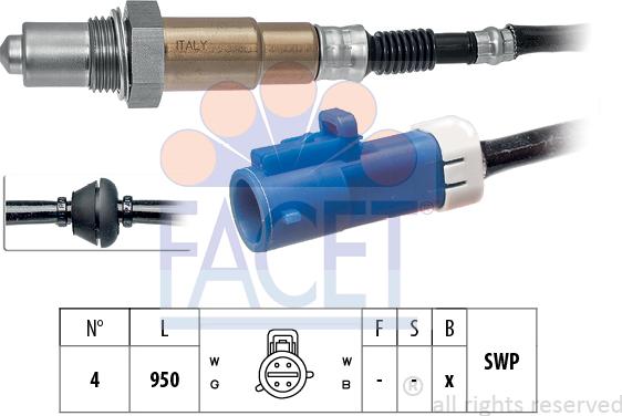 FACET 10.7680 - Lambda zonde www.autospares.lv