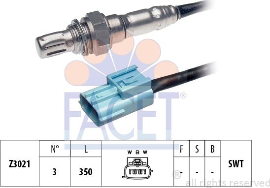 FACET 10.7624 - Lambda Sensor www.autospares.lv