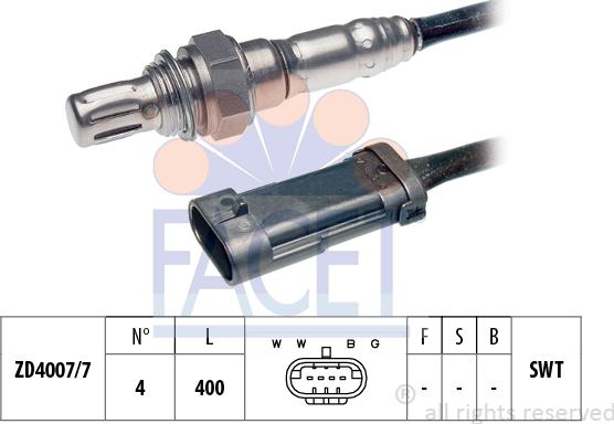 FACET 10.7097 - Lambda zonde www.autospares.lv