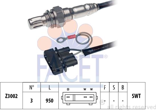 FACET 10.7044 - Lambda zonde www.autospares.lv