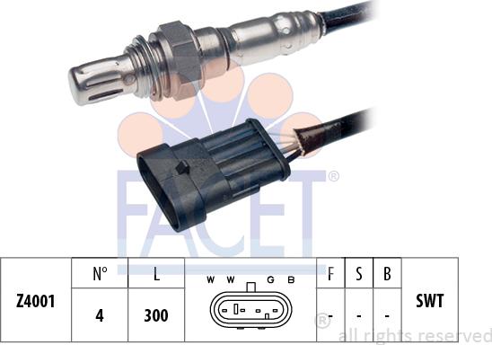 FACET 10.7054 - Lambda zonde www.autospares.lv