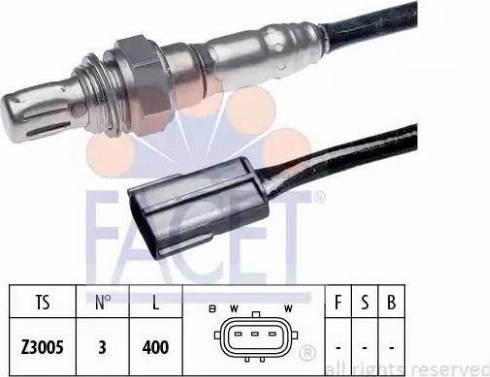 FACET 10.7055 - Лямбда-зонд, датчик кислорода www.autospares.lv