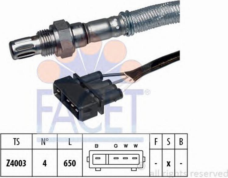 FACET 107056 - Lambda Sensor www.autospares.lv