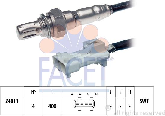 FACET 10.7069 - Lambda zonde www.autospares.lv