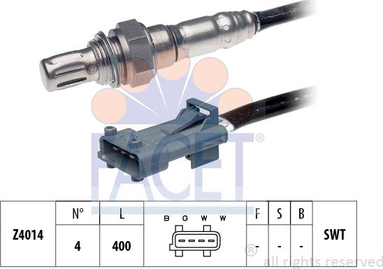 FACET 10.7081 - Lambda zonde www.autospares.lv