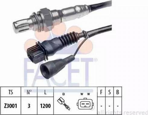 FACET 10.7028 - Lambda Sensor www.autospares.lv