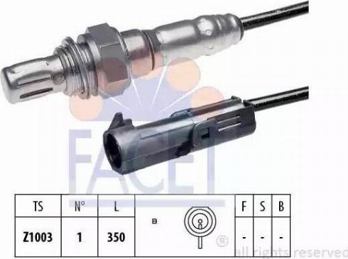 FACET 10.7072 - Лямбда-зонд, датчик кислорода www.autospares.lv