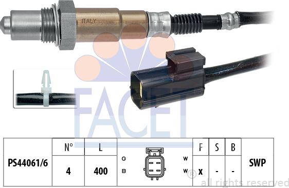 FACET 10.7198 - Lambda zonde www.autospares.lv