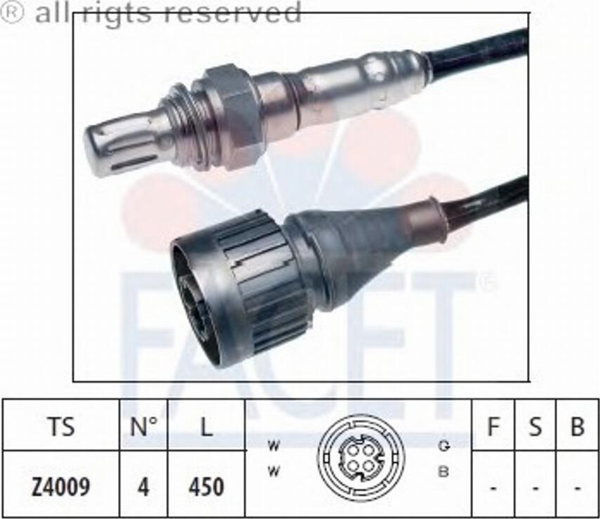 FACET 10.7189 - Лямбда-зонд, датчик кислорода www.autospares.lv