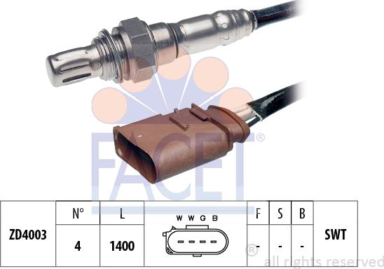 FACET 10.7180 - Lambda zonde www.autospares.lv