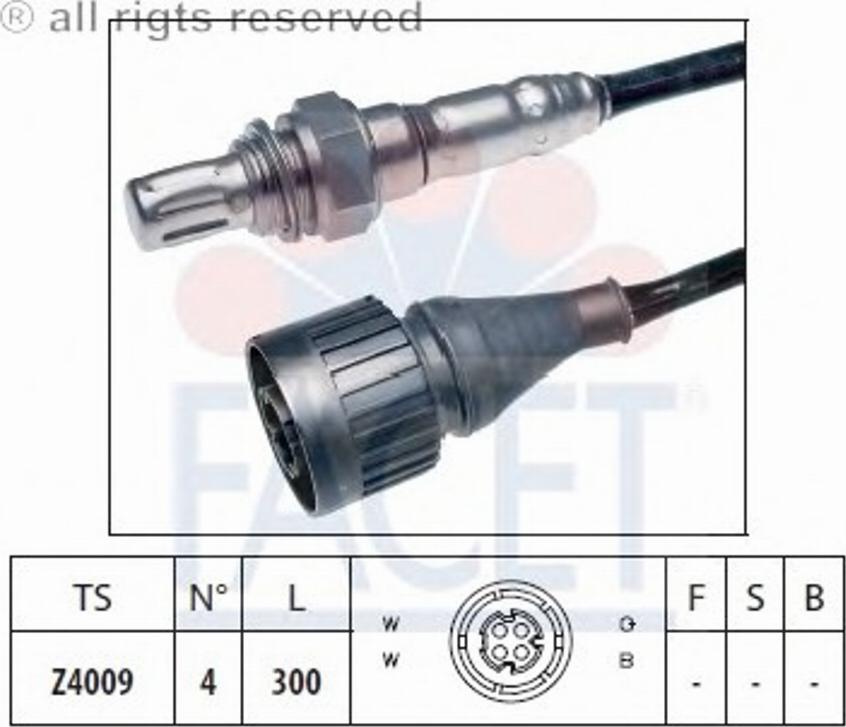 FACET 10.7182 - Лямбда-зонд, датчик кислорода www.autospares.lv