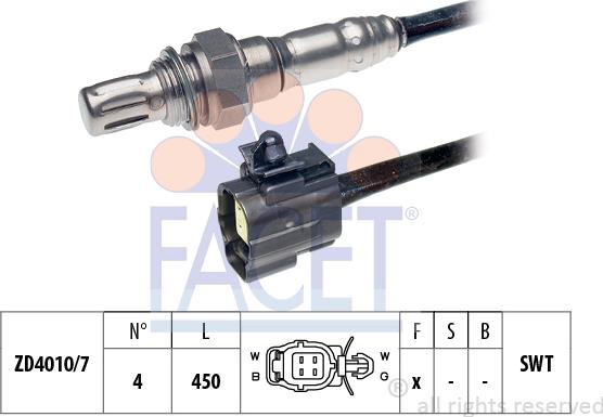 FACET 10.7129 - Lambda zonde www.autospares.lv