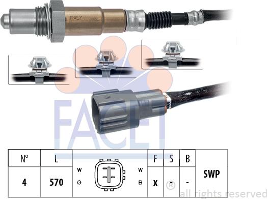 FACET 10.7848 - Lambda zonde www.autospares.lv